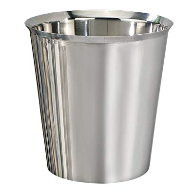 Nu Steel Gloss Collection Wastebasket, 6-1/2-Quart