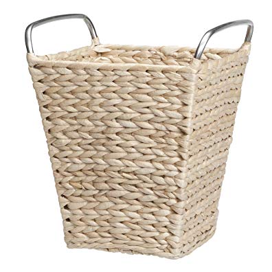 Creative Bath Products Metro Collection Waste Basket, Natural