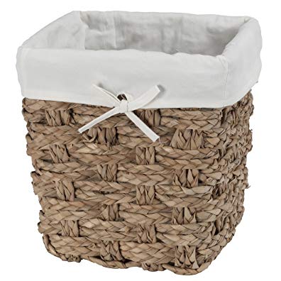 CreativeWare Chunky Weave 2-Ply Waste Basket, Natural