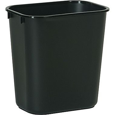 BRIGHTON PROFESSIONAL Wastebasket, Black, 3.2 gal.
