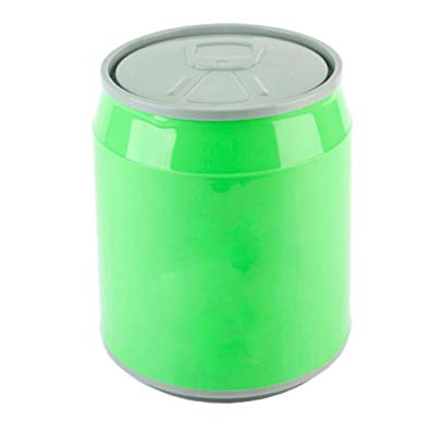 Kylin Express Lidded Round Cola Type Storage/Trash Basket Bin Can，green