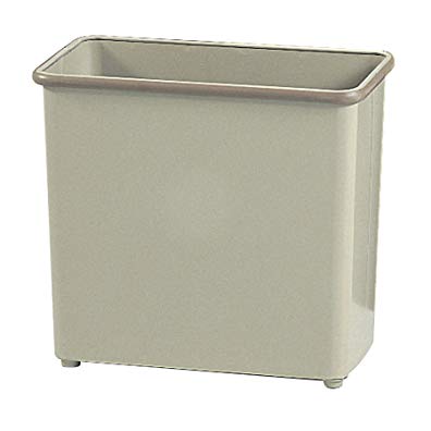Safco Products 9616SA Rectangular Wastebasket, 27 1/2-Quart, Sand