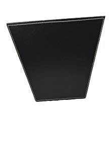 Royce Leather Executive Waste Paper Basket,Black,One Size
