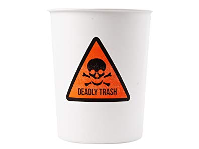 Deadly Trash Decorative Plastic Waste Basket
